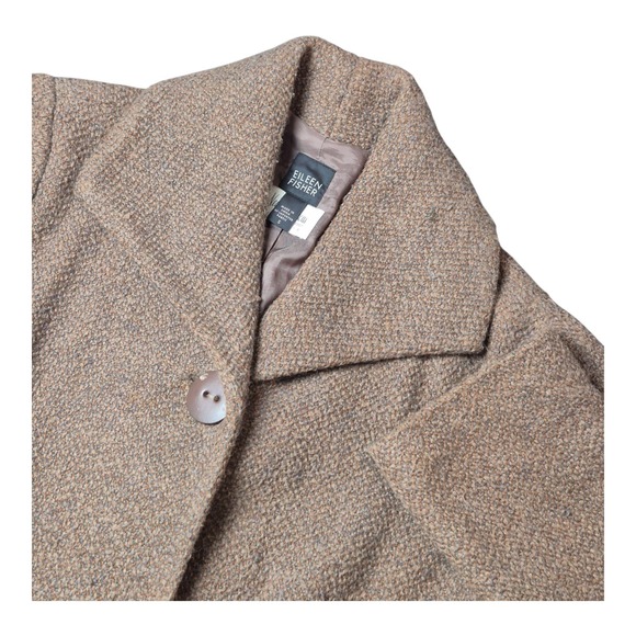 Eileen Fisher Jackets & Blazers - Eileen Fisher for Neiman Marcus Women's S Brown Alpaca Cotton Jacket 2007 Collab